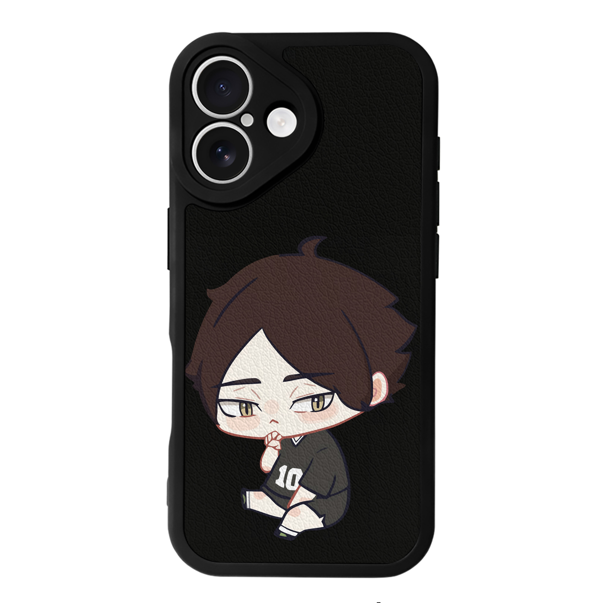 （画像用） ハイキュー!! Haikyu!! 【iPhone 16シリーズ対応】シリコンスマホケース（レザー調） 材質：シリコン